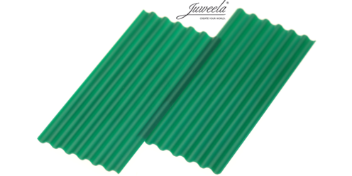Juweela Wellplatte "Faserzement" dunkelgrün, Packung 30 Stück