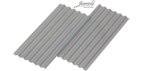 Juweela Wellplatte "Faserzement" grau, Packung 30 Stück