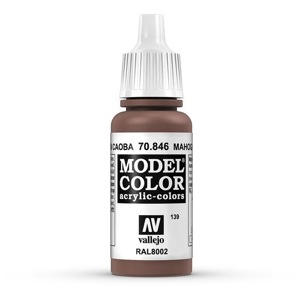 Vallejo Model Color Mahagonibraun, matt, 17 ml