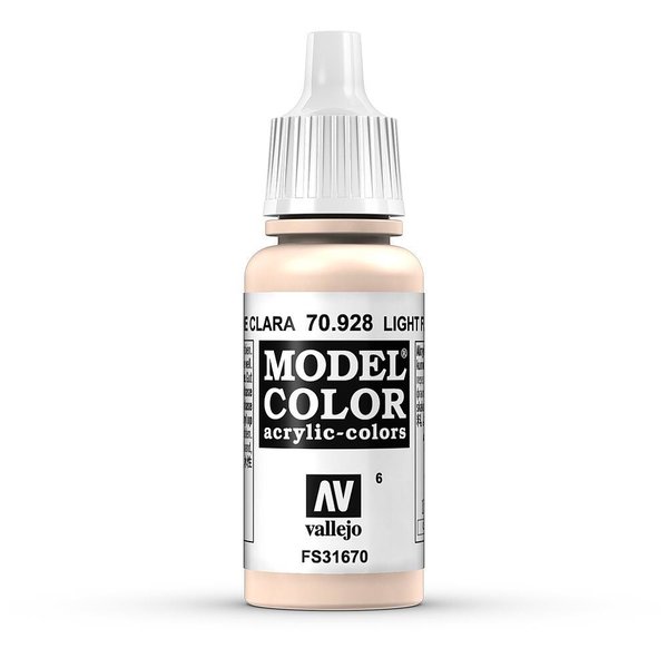 Vallejo Model Color Helle Hautfarbe, matt, 17 ml