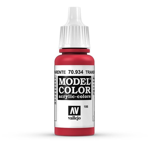 Vallejo Model Color Rot, transparent, 17 ml